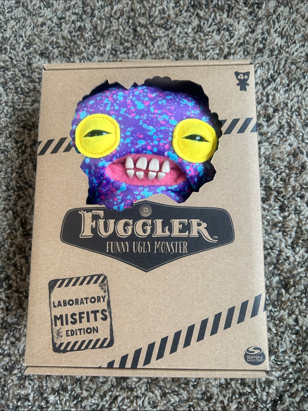 Fuggler Funny Ugly Monster Plush - Purple with Yellow Eyes